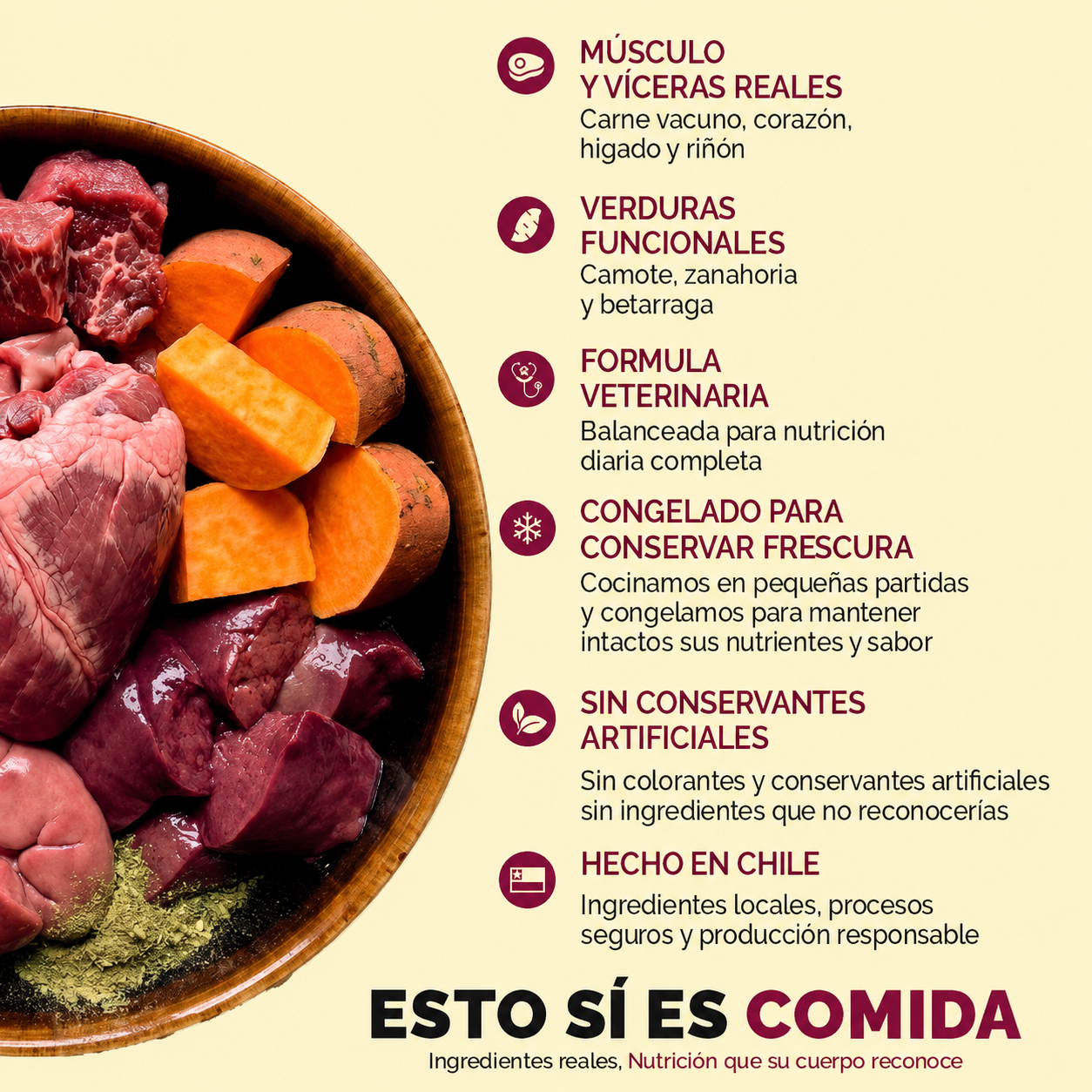 Comida natural para perros (bolsa 300 g)